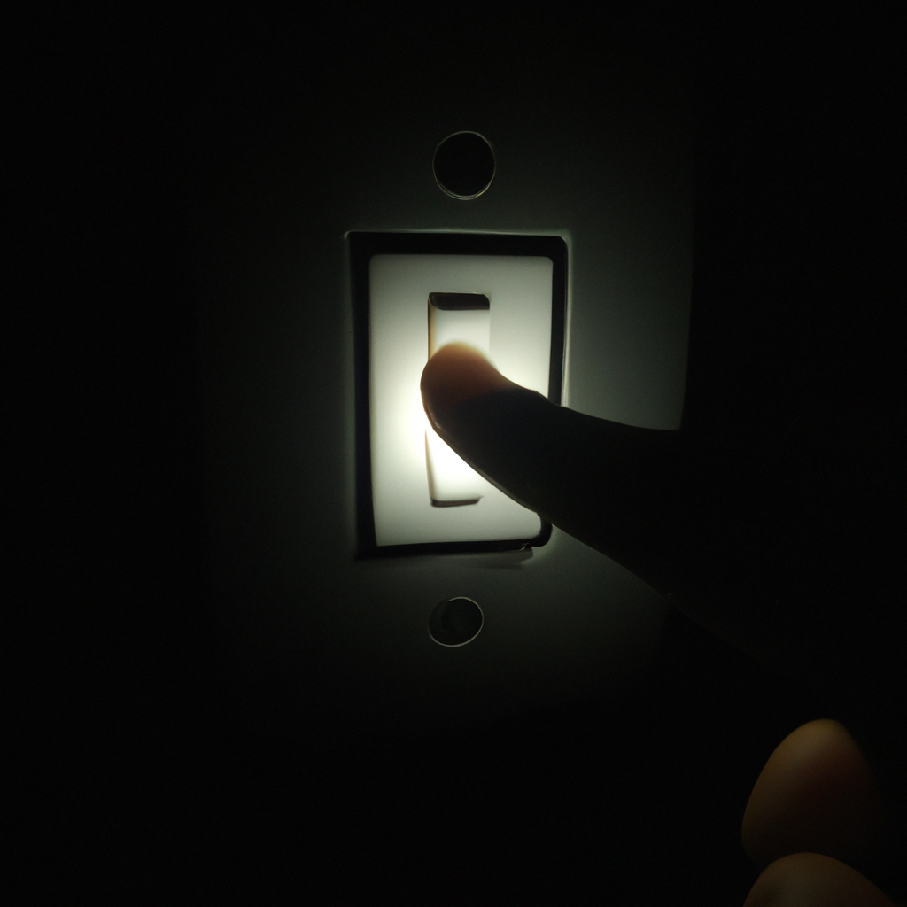 Main actionnant un interrupteur de thème clair et sombre