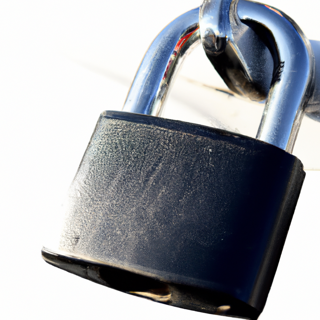 Bouclier de confidentialité avec cadenas photoréaliste